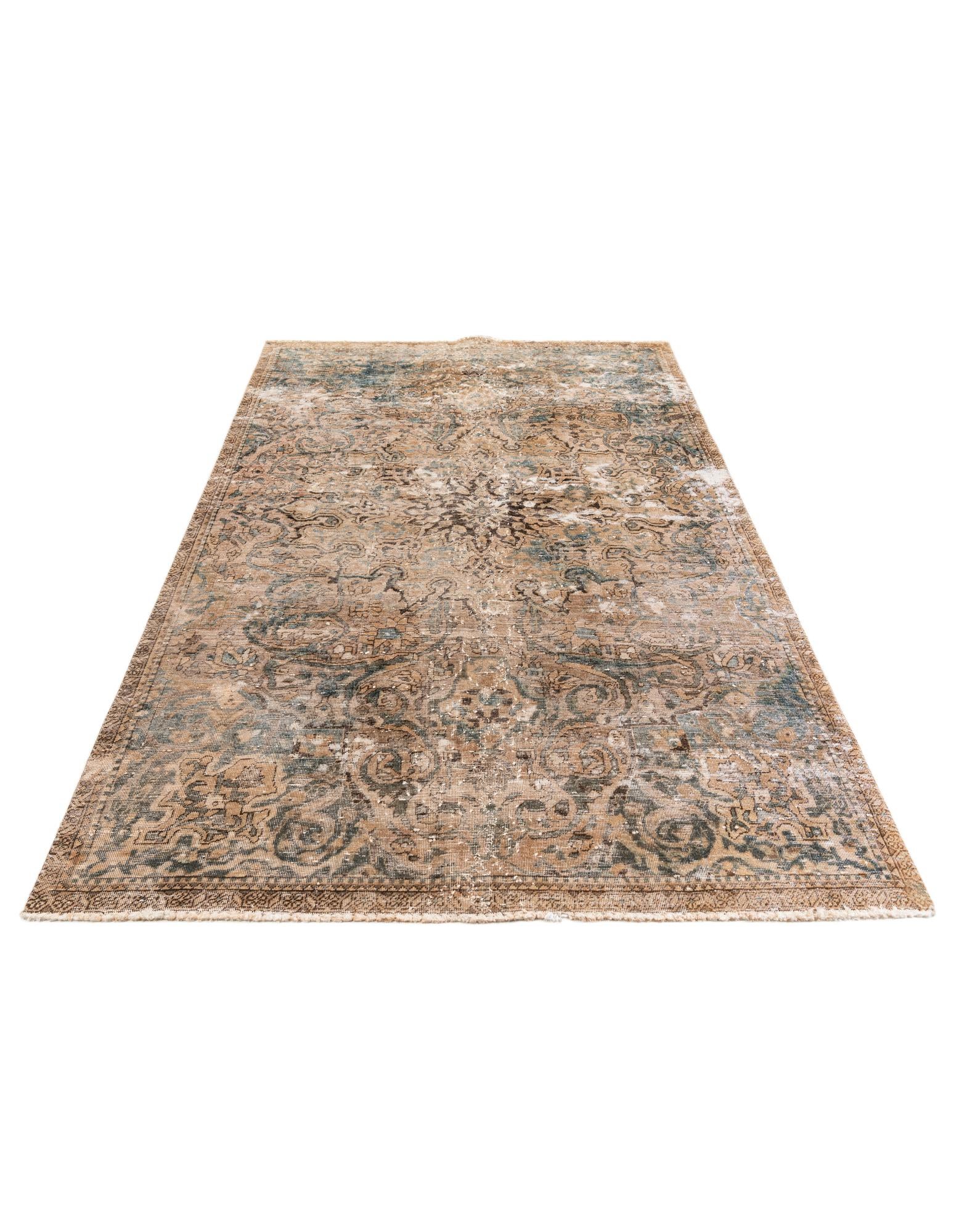 5' 3 x 8' 10 Hand Knotted Ultra Vintage Persian Wool Rug