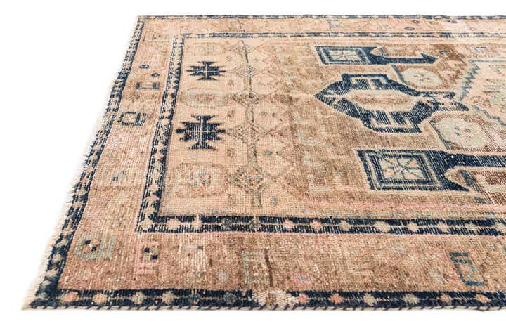 3' 8 x 6' 6 Hand Knotted Ultra Vintage Persian Wool Rug