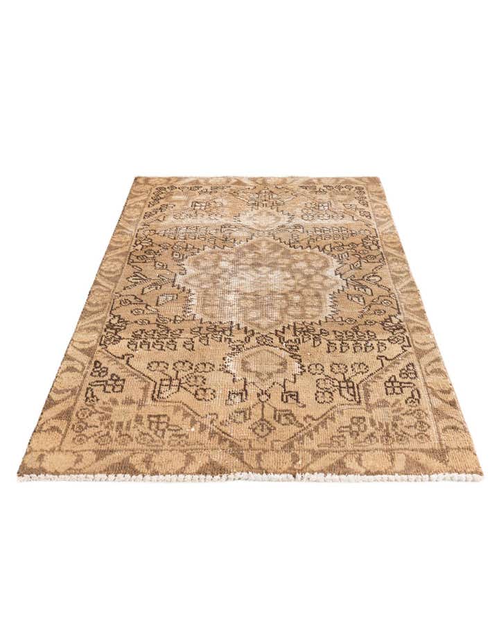 3' x 4' 2 Hand Knotted Ultra Vintage Persian Wool Rug