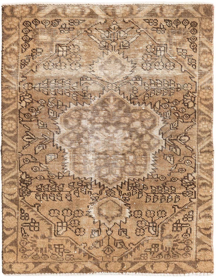Detail image of 3' x 4' 2 Hand Knotted Ultra Vintage Persian Wool Rug