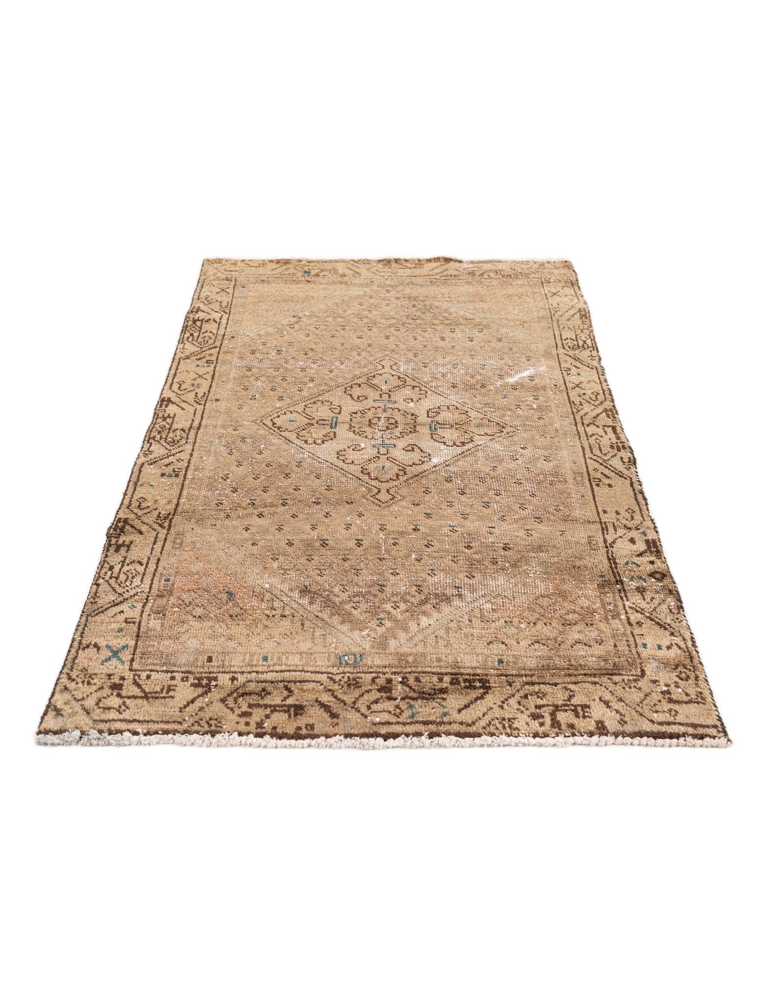 3' x 4' 9 Hand Knotted Ultra Vintage Persian Wool Rug
