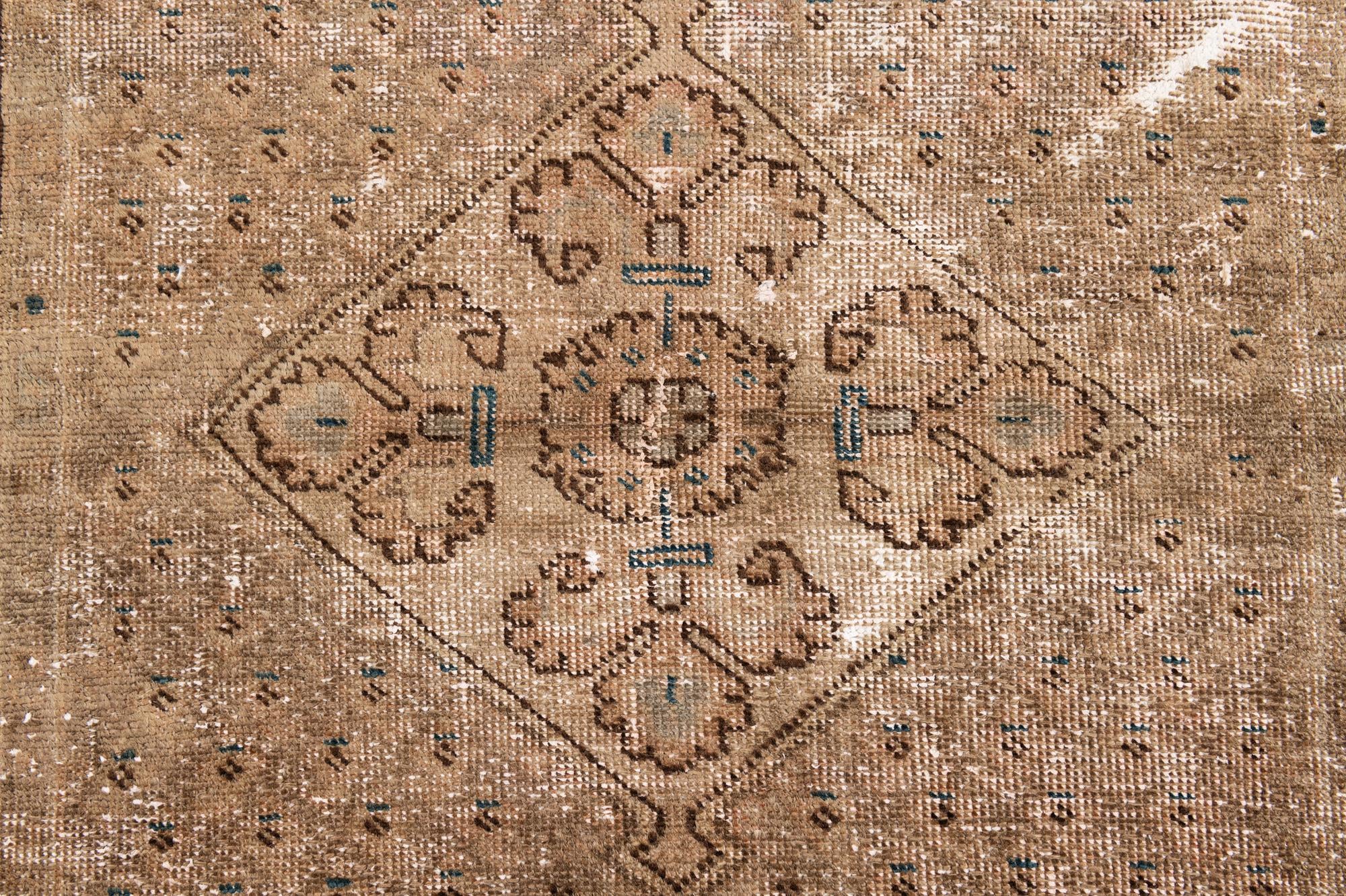 3' x 4' 9 Hand Knotted Ultra Vintage Persian Wool Rug