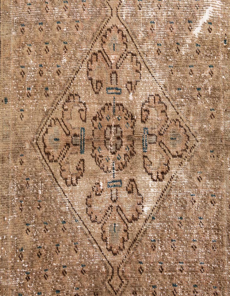 Detail image of 3' x 4' 9  Hand Knotted Ultra Vintage Persian Wool Rug