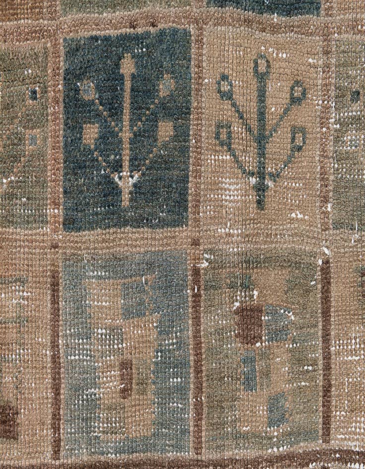 Detail image of 4' 3 x 6' 6  Hand Knotted Ultra Vintage Persian Wool Rug