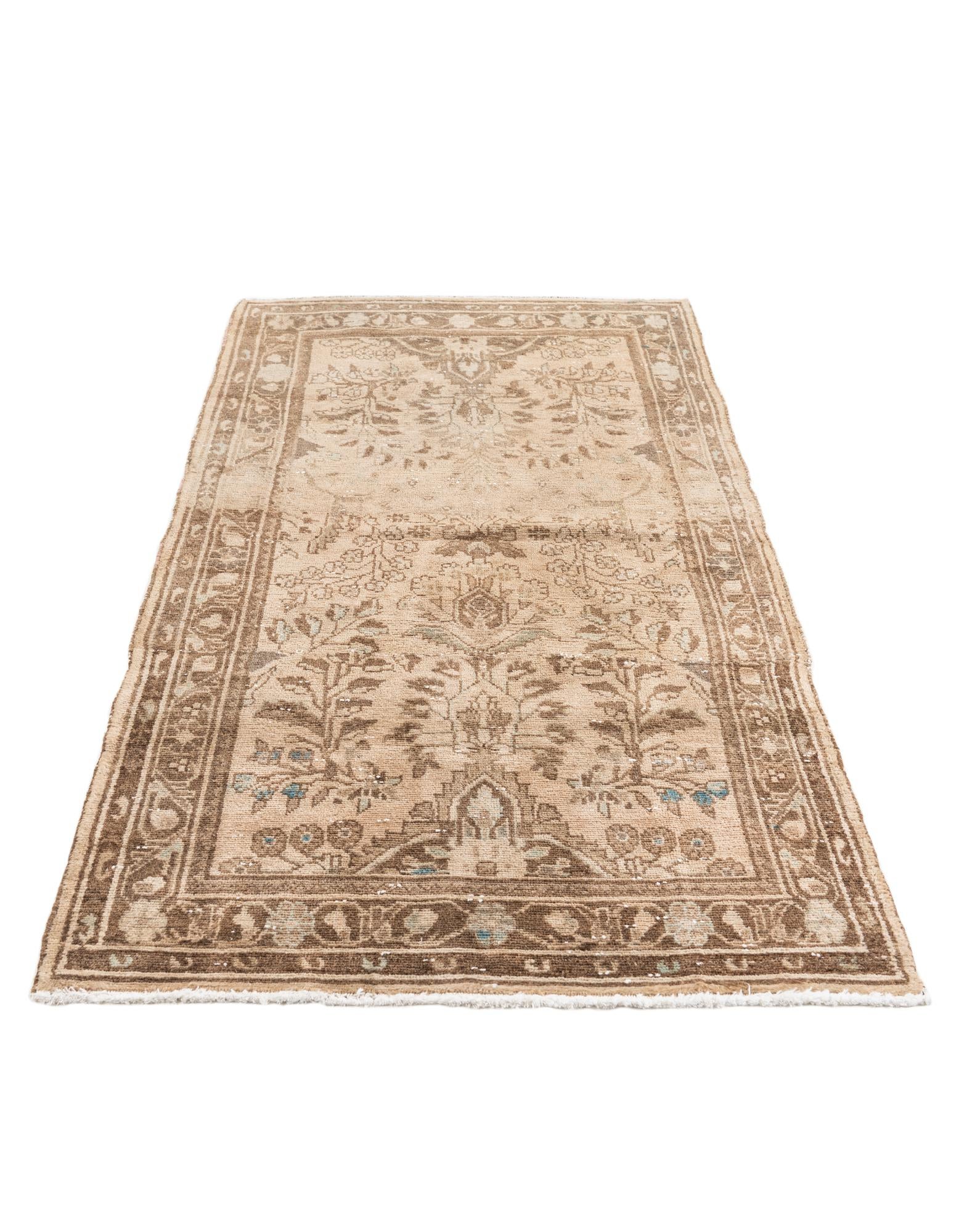3' 6 x 6' 8 Hand Knotted Ultra Vintage Persian Wool Rug