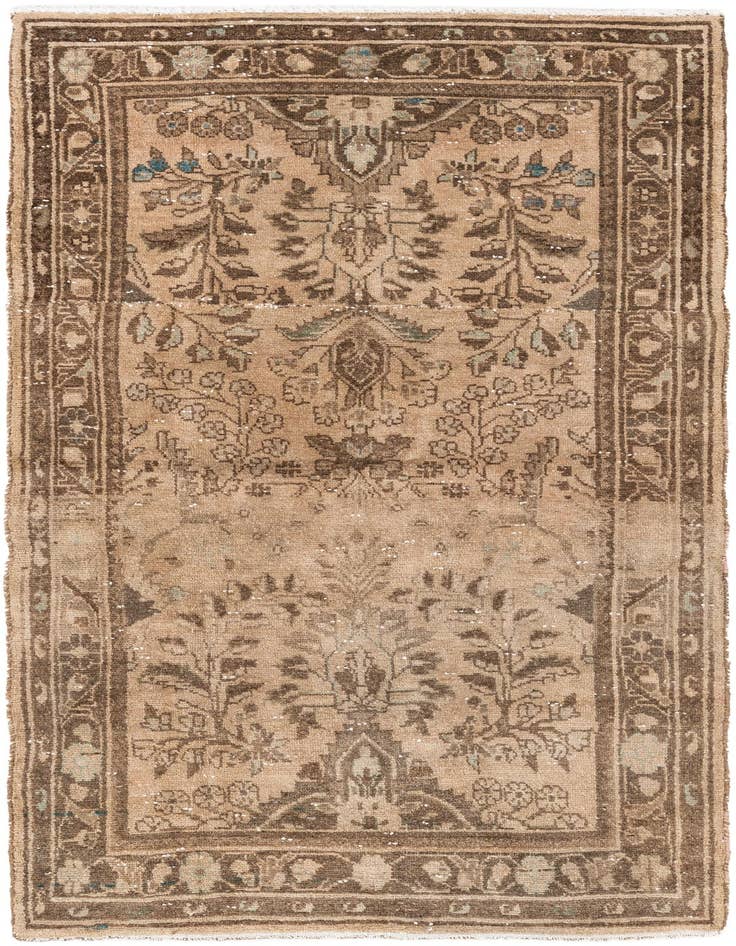Detail image of 3' 6 x 6' 8 Hand Knotted Ultra Vintage Persian Wool Rug