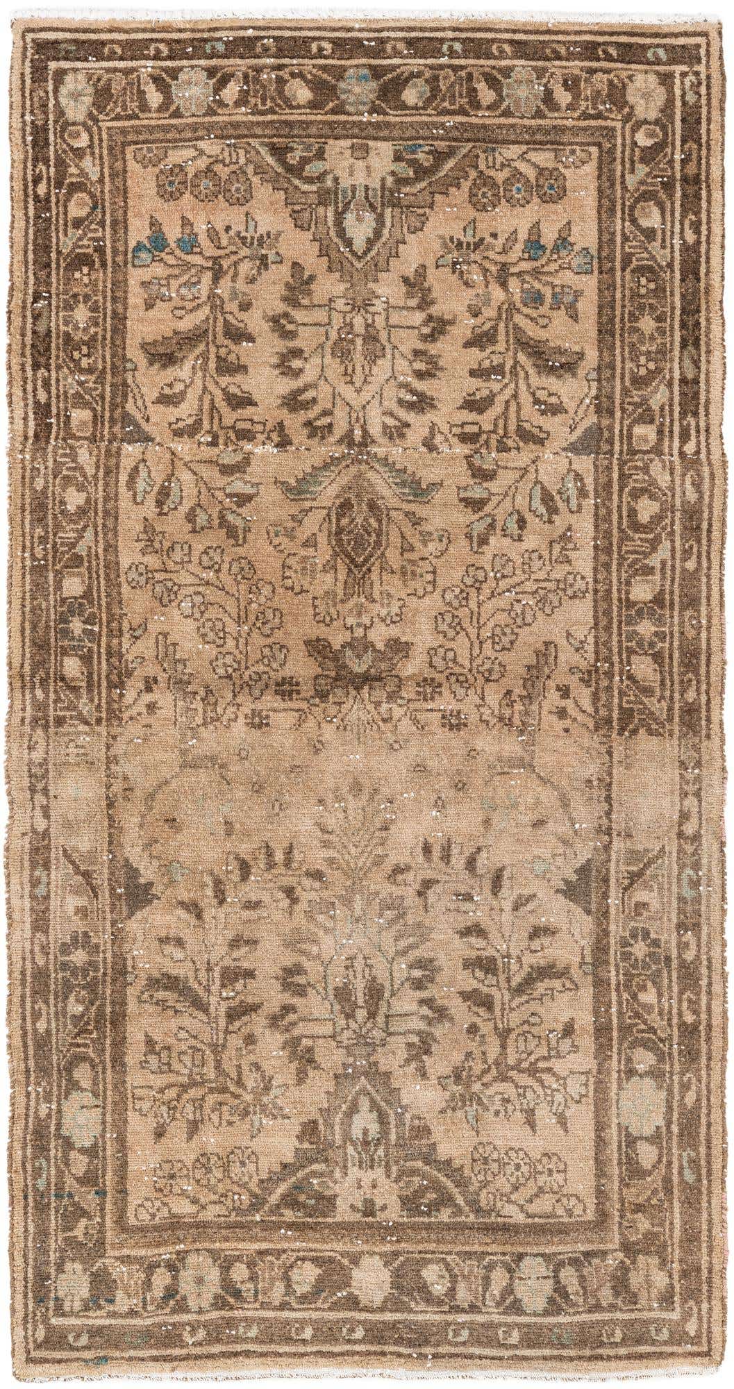 3' 6 x 6' 8 Hand Knotted Ultra Vintage Persian Wool Rug