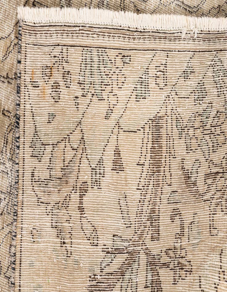 Detail image of 6' 10 x 10'  Hand Knotted Ultra Vintage Persian Wool Rug