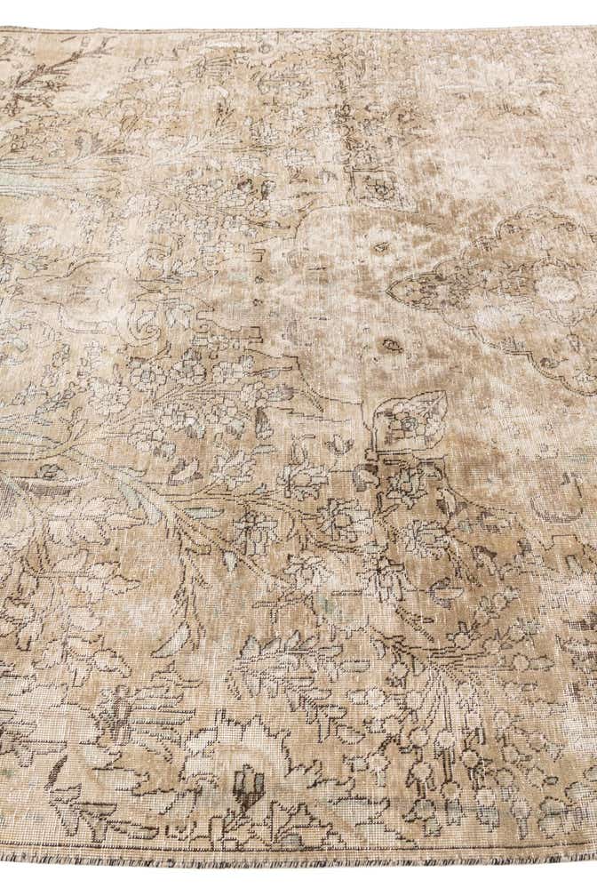 6' 10 x 10' Hand Knotted Ultra Vintage Persian Wool Rug