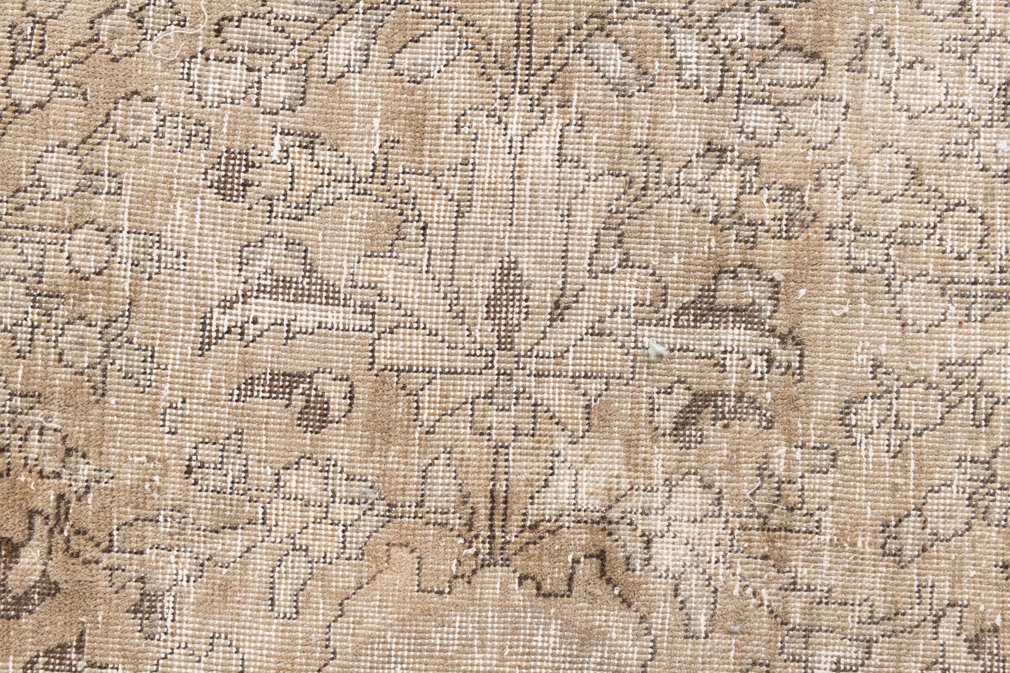 6' 10 x 10' Hand Knotted Ultra Vintage Persian Wool Rug
