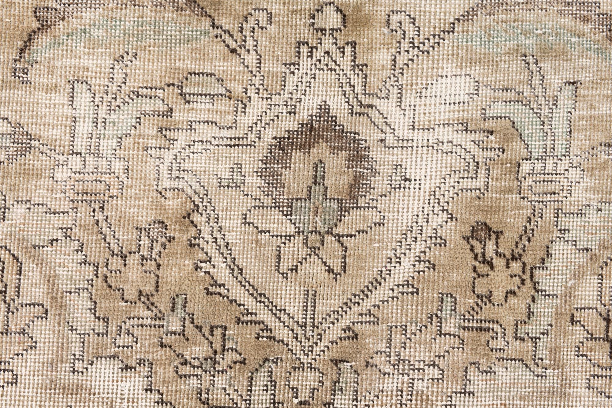 6' 10 x 10' Hand Knotted Ultra Vintage Persian Wool Rug