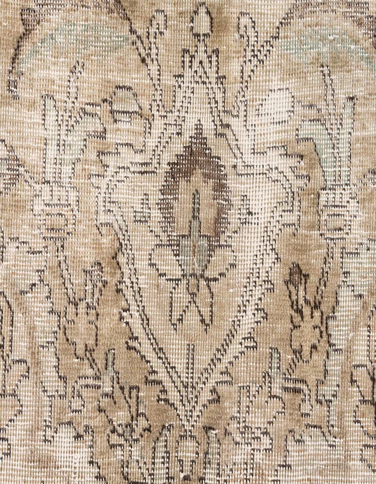 Detail image of 6' 10 x 10'  Hand Knotted Ultra Vintage Persian Wool Rug