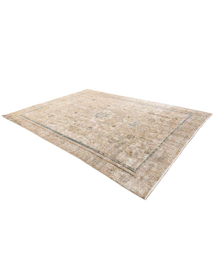 8' 8 x 12' 2 Hand Knotted Ultra Vintage Persian Wool Rug