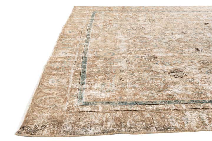 8' 8 x 12' 2 Hand Knotted Ultra Vintage Persian Wool Rug