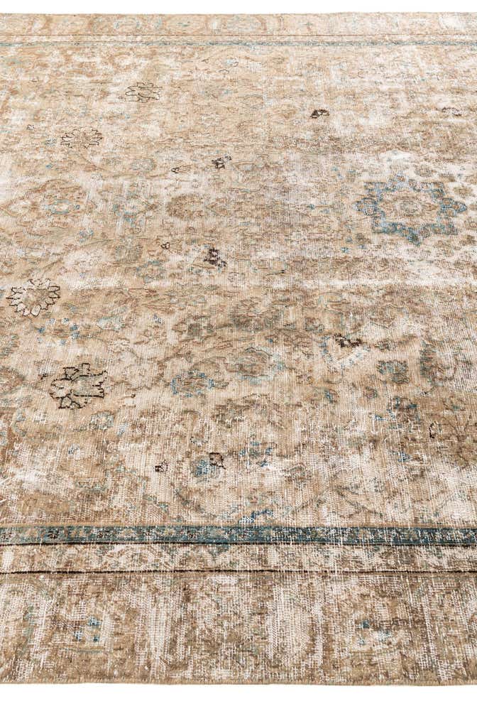8' 8 x 12' 2 Hand Knotted Ultra Vintage Persian Wool Rug