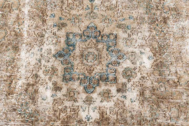 8' 8 x 12' 2 Hand Knotted Ultra Vintage Persian Wool Rug