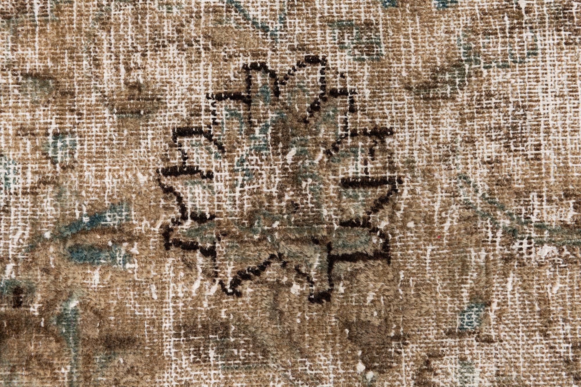 8' 8 x 12' 2 Hand Knotted Ultra Vintage Persian Wool Rug