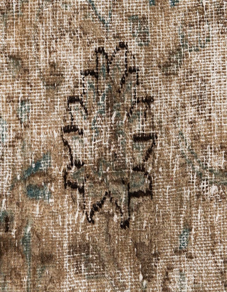Detail image of 8' 8 x 12' 2  Hand Knotted Ultra Vintage Persian Wool Rug