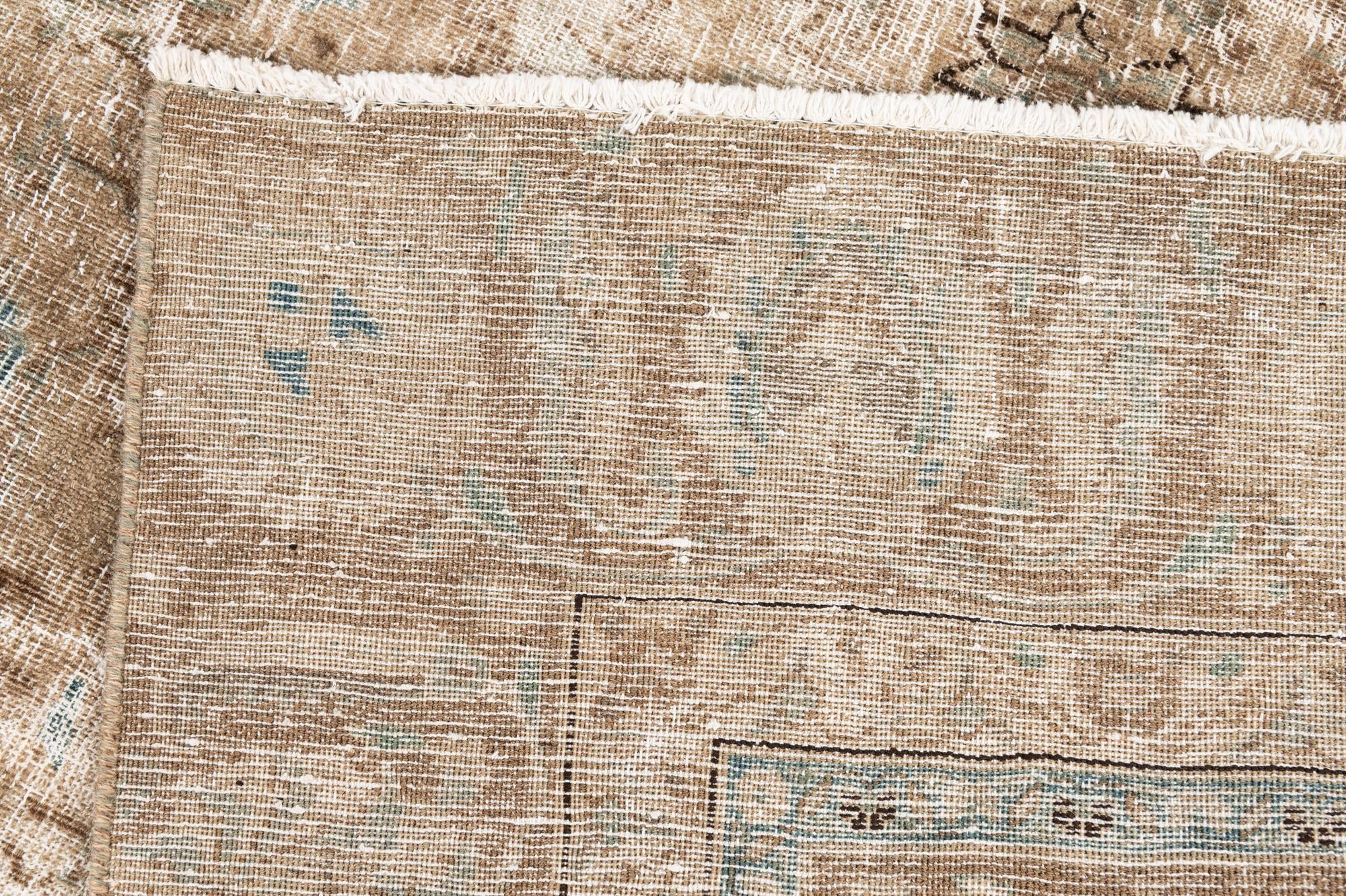 8' 8 x 12' 2 Hand Knotted Ultra Vintage Persian Wool Rug