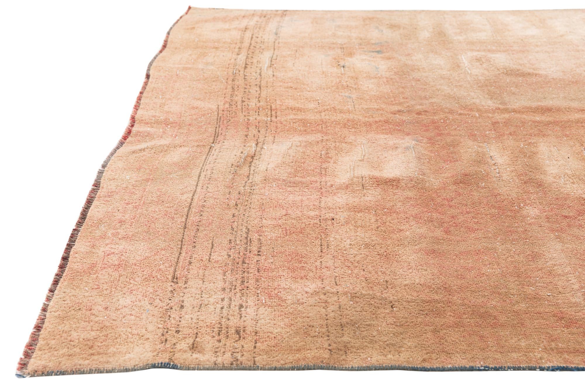 6' 4 x 8' 7 Hand Knotted Ultra Vintage Persian Wool Rug