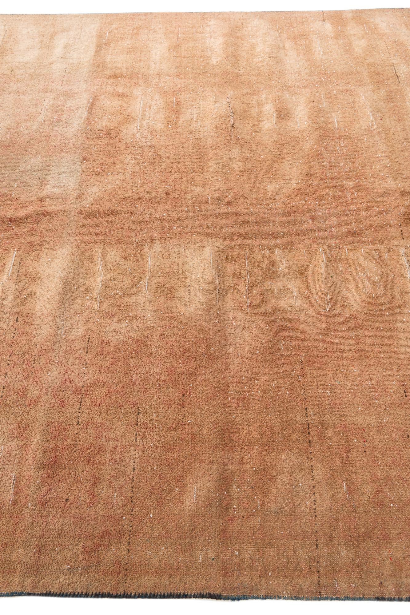6' 4 x 8' 7 Hand Knotted Ultra Vintage Persian Wool Rug