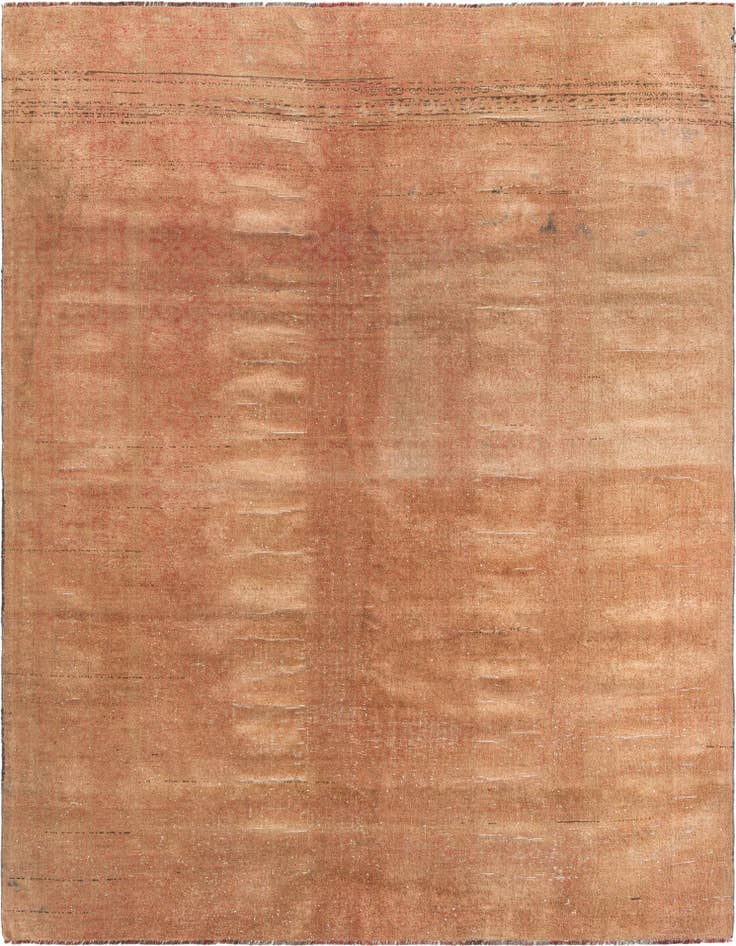 Detail image of 6' 4 x 8' 7 Hand Knotted Ultra Vintage Persian Wool Rug