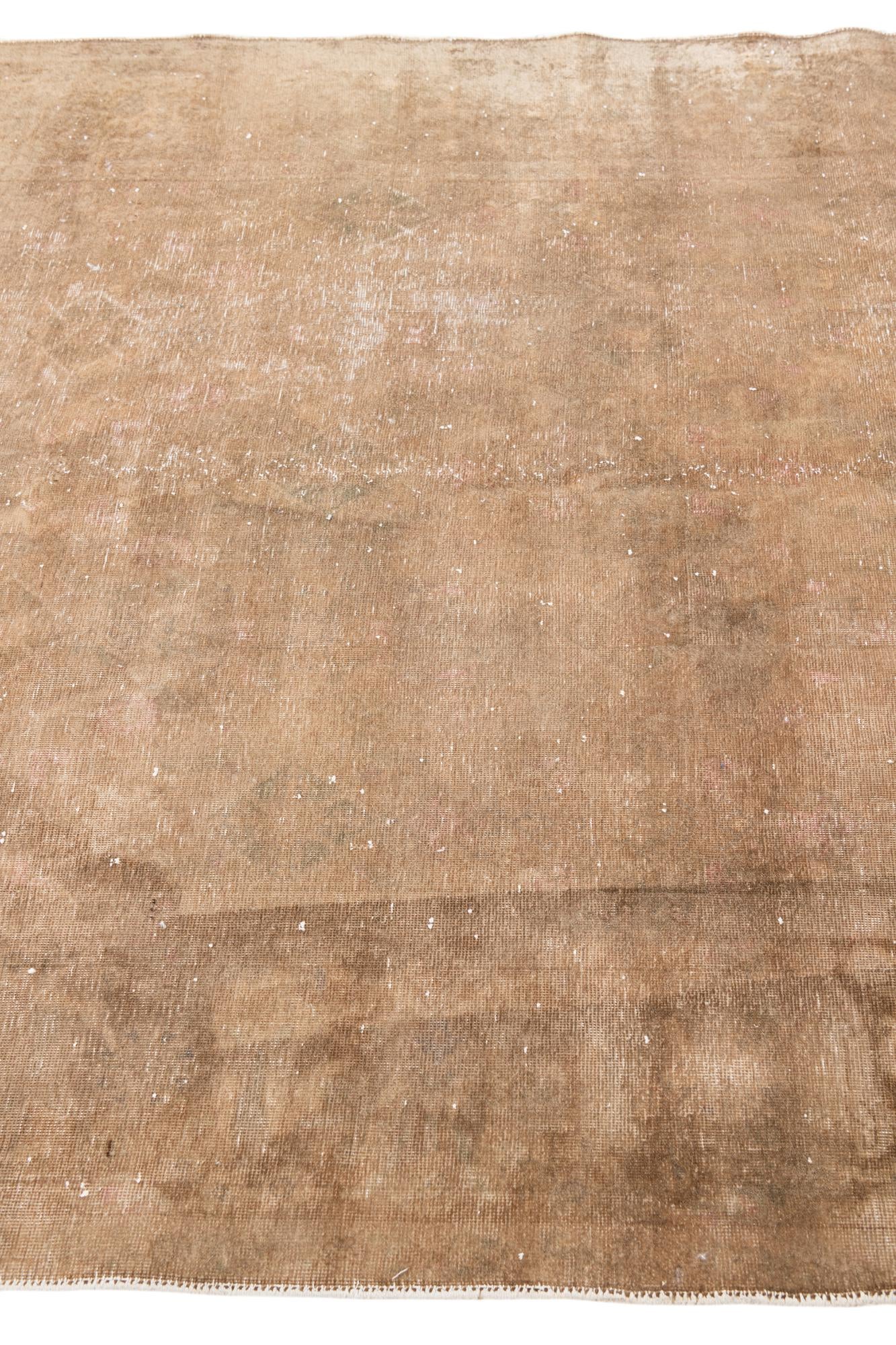 5' 3 x 8' 4 Hand Knotted Ultra Vintage Persian Wool Rug