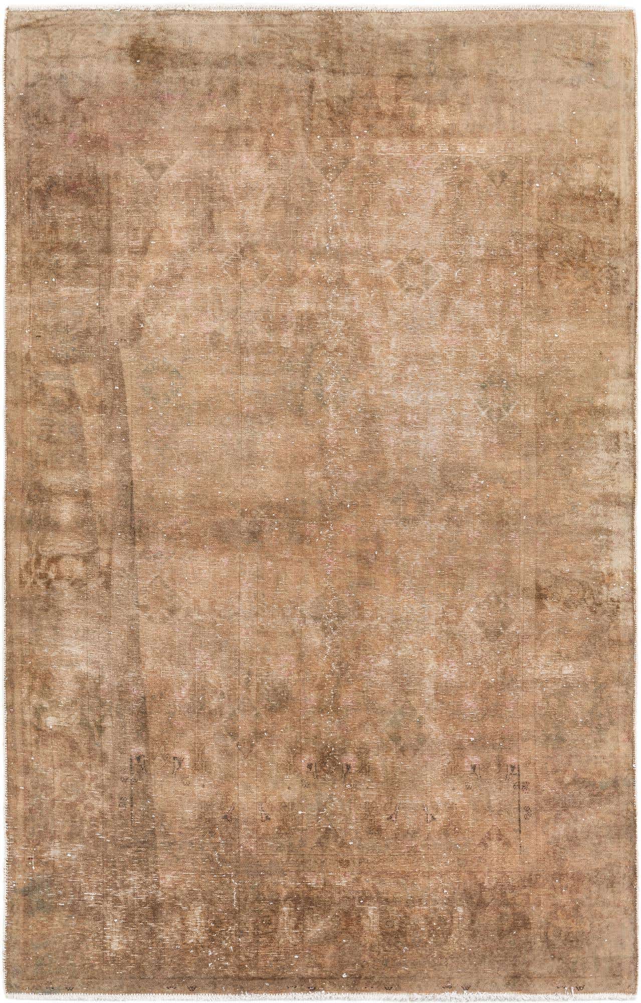 5' 3 x 8' 4 Hand Knotted Ultra Vintage Persian Wool Rug