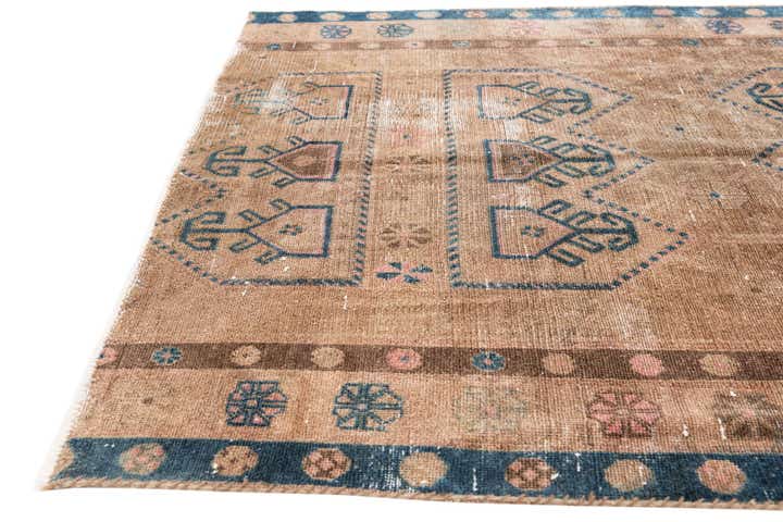 5' 2 x 8' 4 Hand Knotted Ultra Vintage Persian Wool Rug