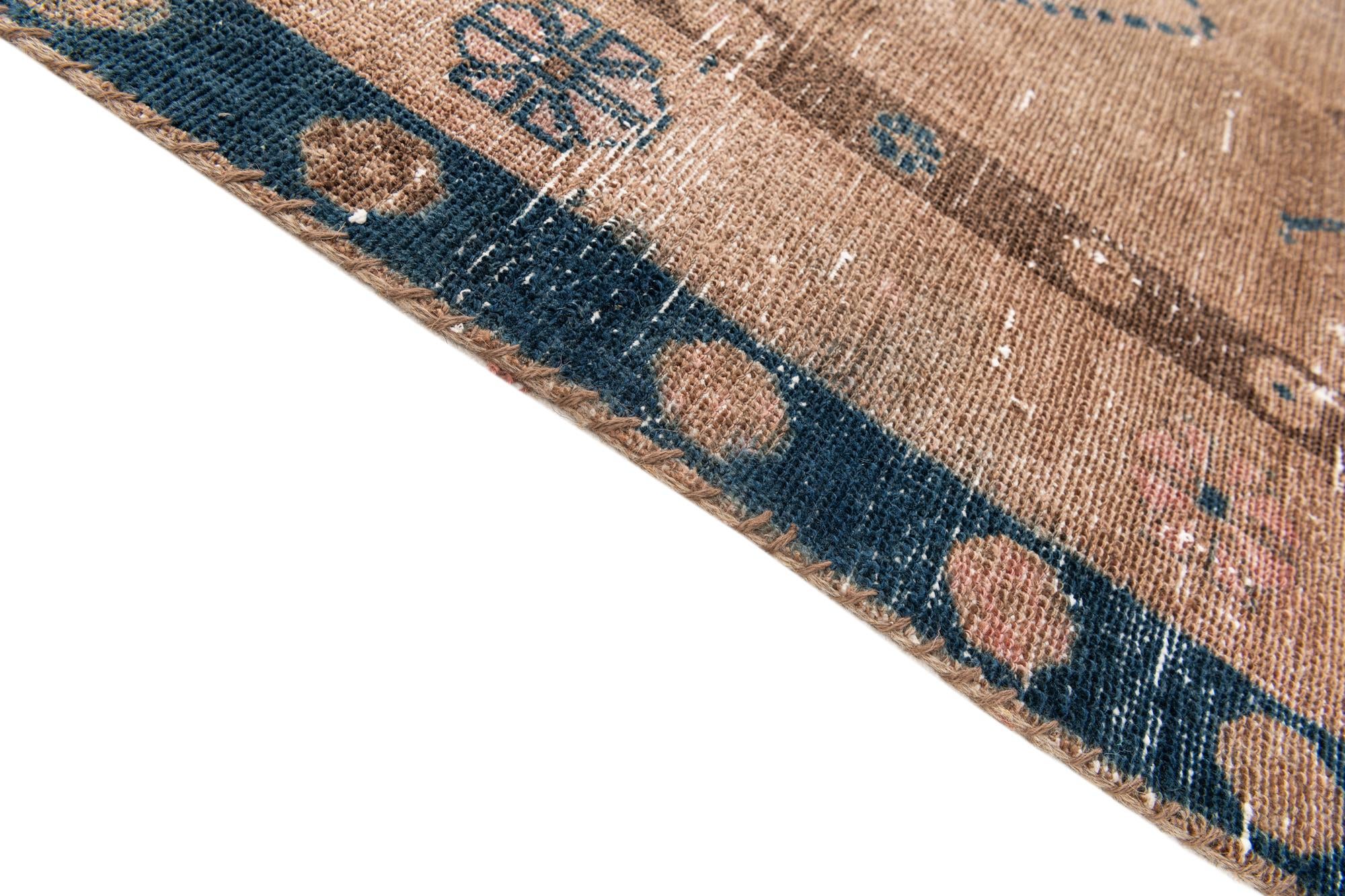 5' 2 x 8' 4 Hand Knotted Ultra Vintage Persian Wool Rug