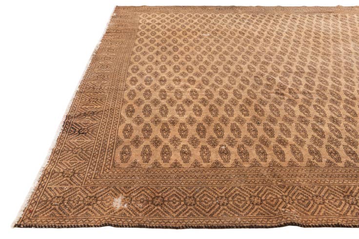 Detail image of 9' 7 x 11' 6 Hand Knotted Ultra Vintage Wool Rug