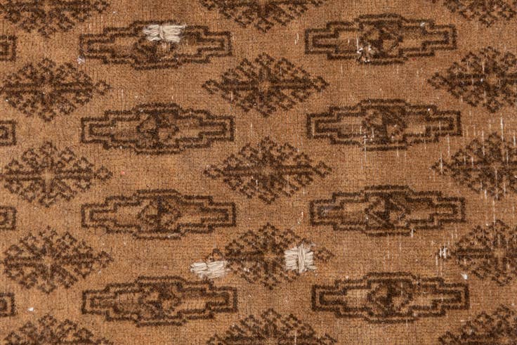 Detail image of 9' 7 x 11' 6 Hand Knotted Ultra Vintage Wool Rug