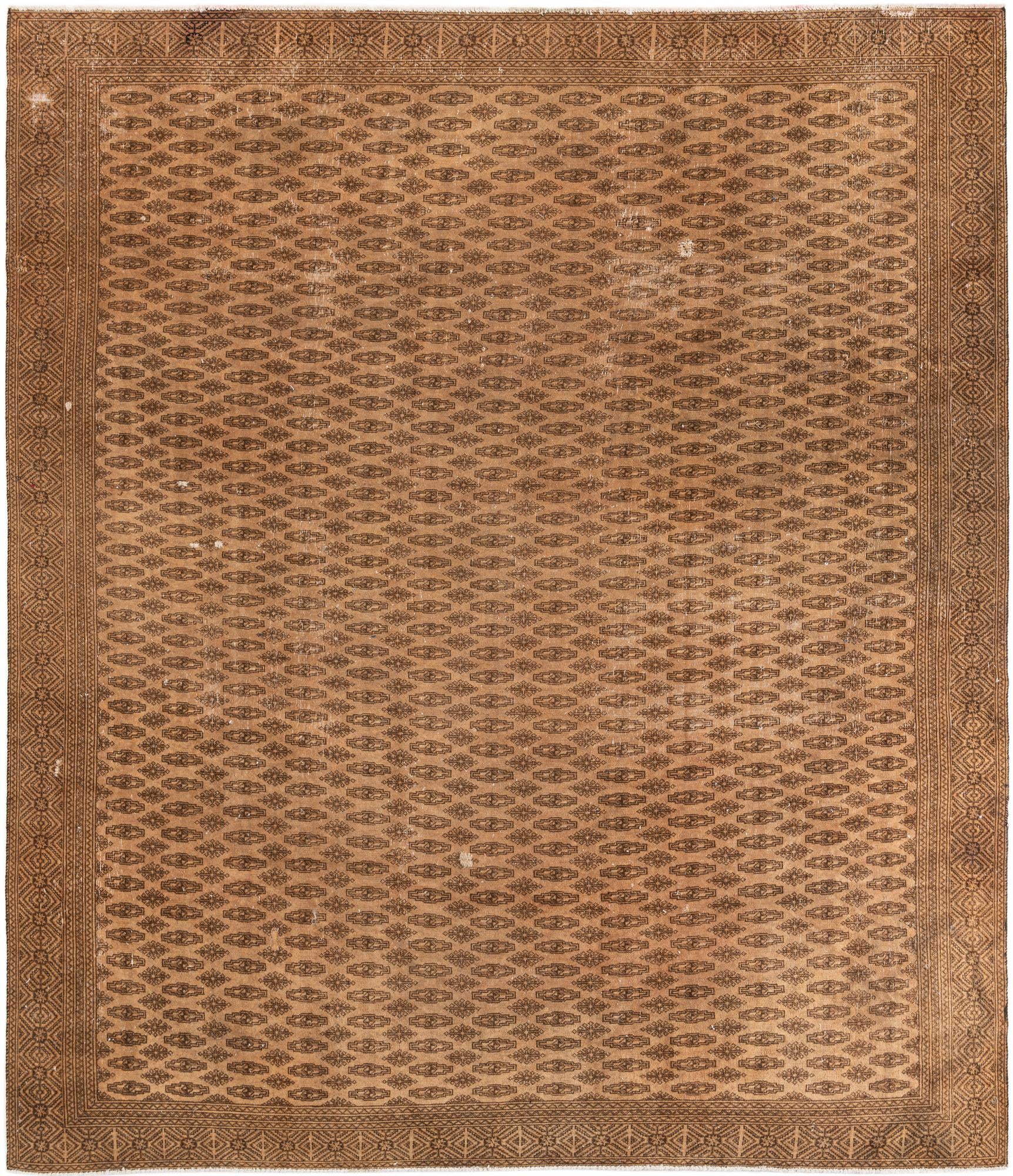 9' 7 x 11' 6 Hand Knotted Ultra Vintage Wool Rug