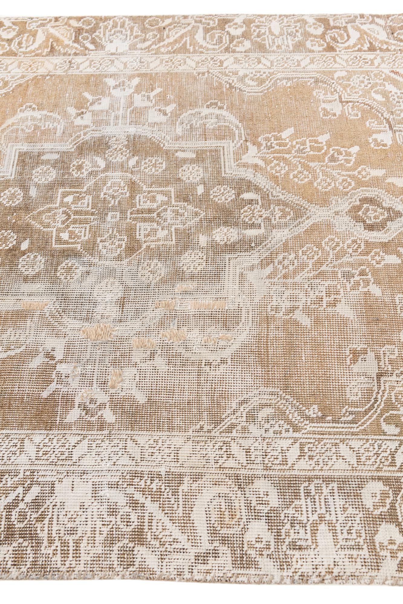 3' 10 x 5' 8 Hand Knotted Ultra Vintage Persian Wool Rug