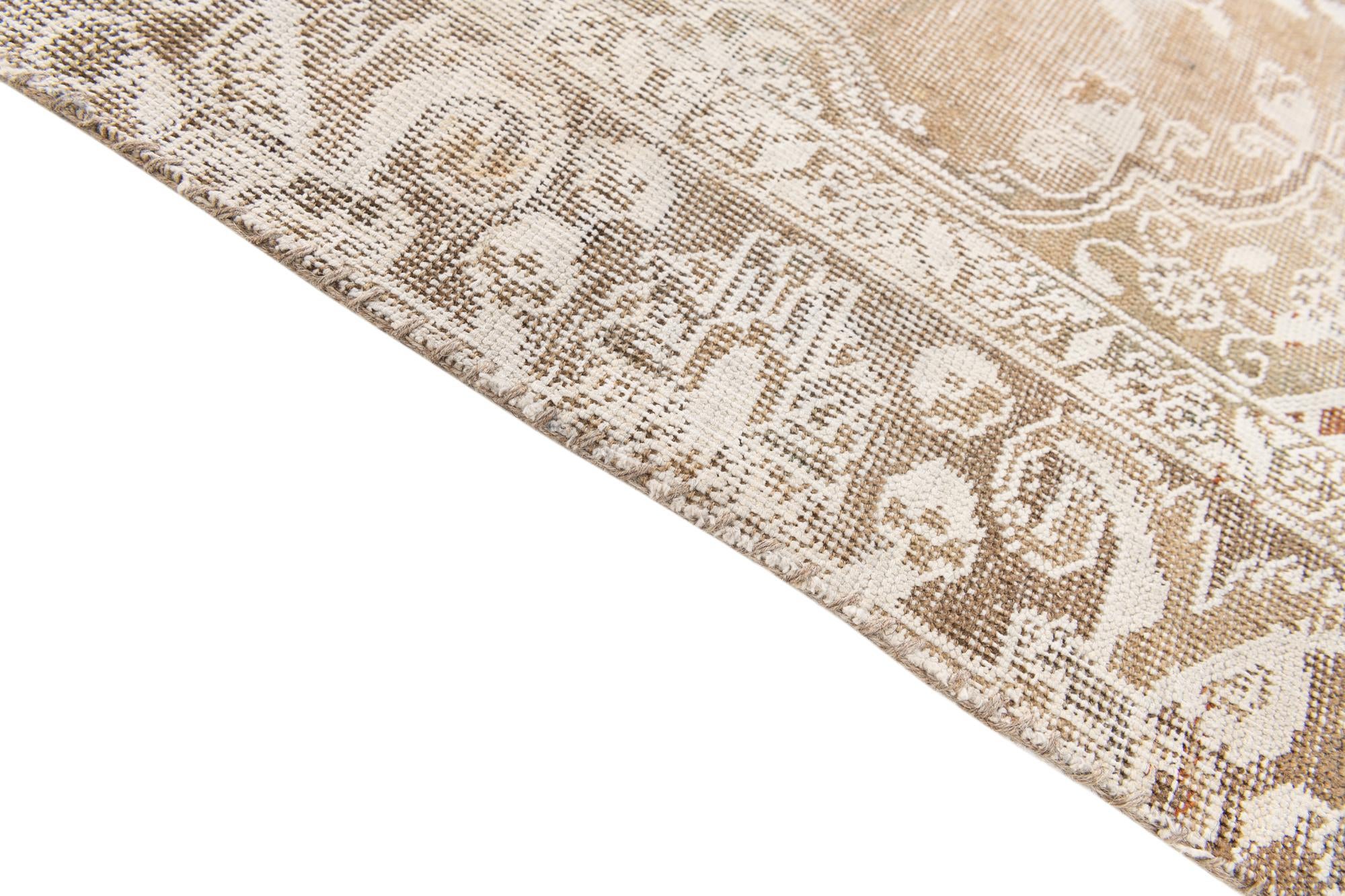 3' 10 x 5' 8 Hand Knotted Ultra Vintage Persian Wool Rug