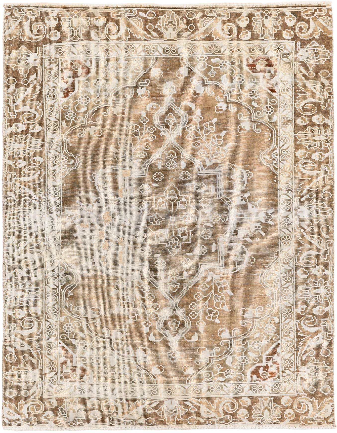 Primary image 3' 10 x 5' 8  Hand Knotted Ultra Vintage Persian Wool Rug
