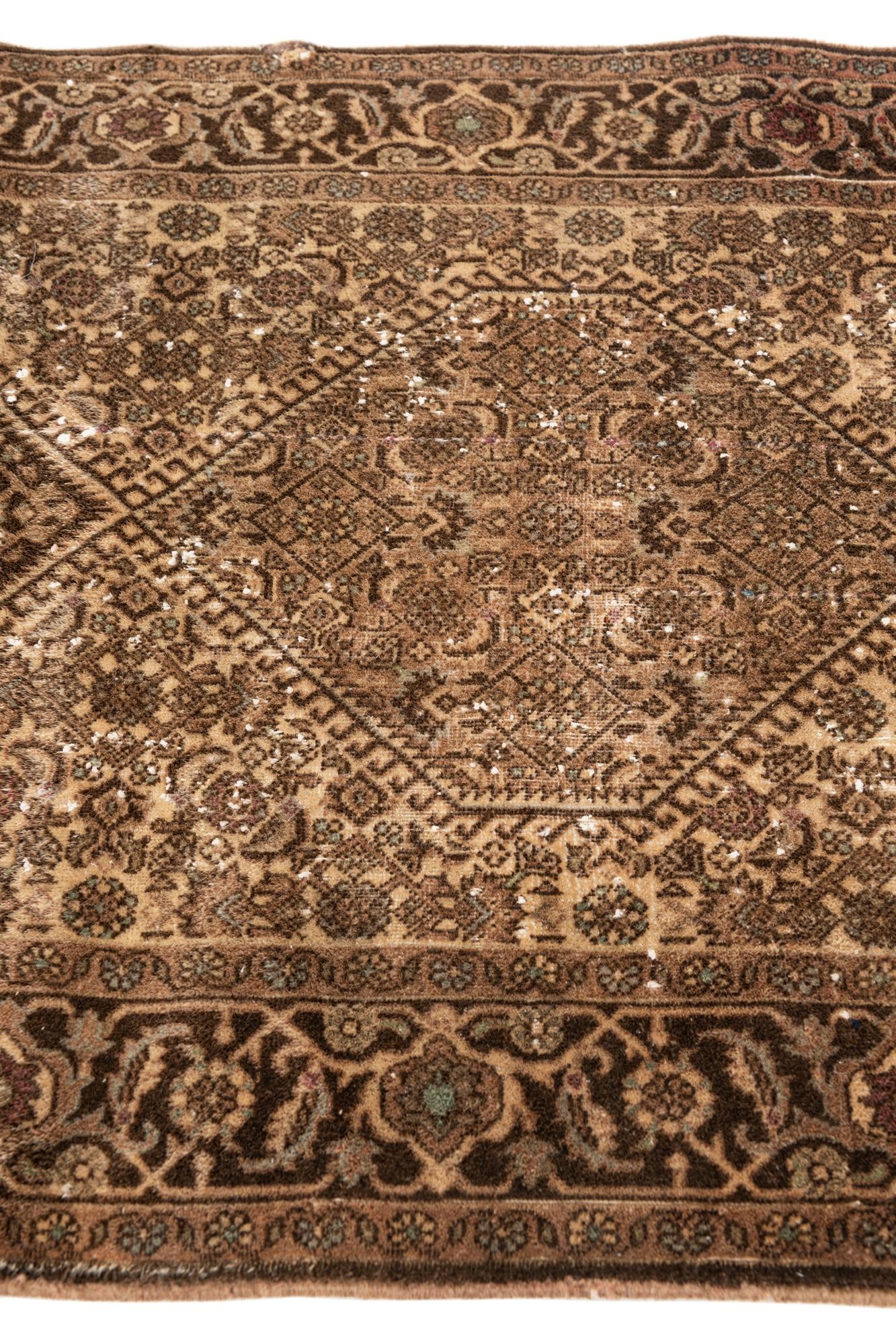 2' 8 x 4' 3 Hand Knotted Ultra Vintage Persian Wool Rug