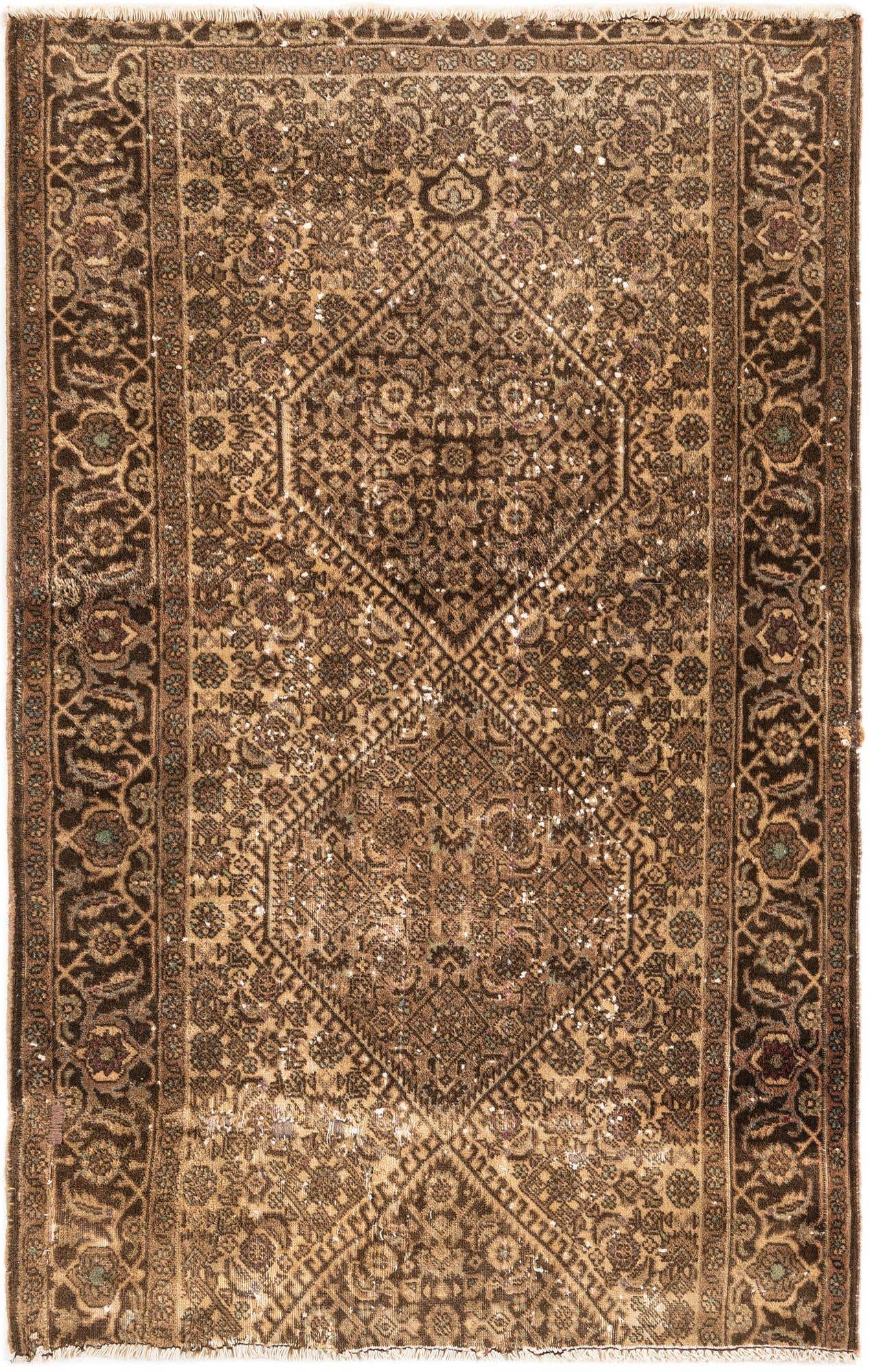 2' 8 x 4' 3 Hand Knotted Ultra Vintage Persian Wool Rug