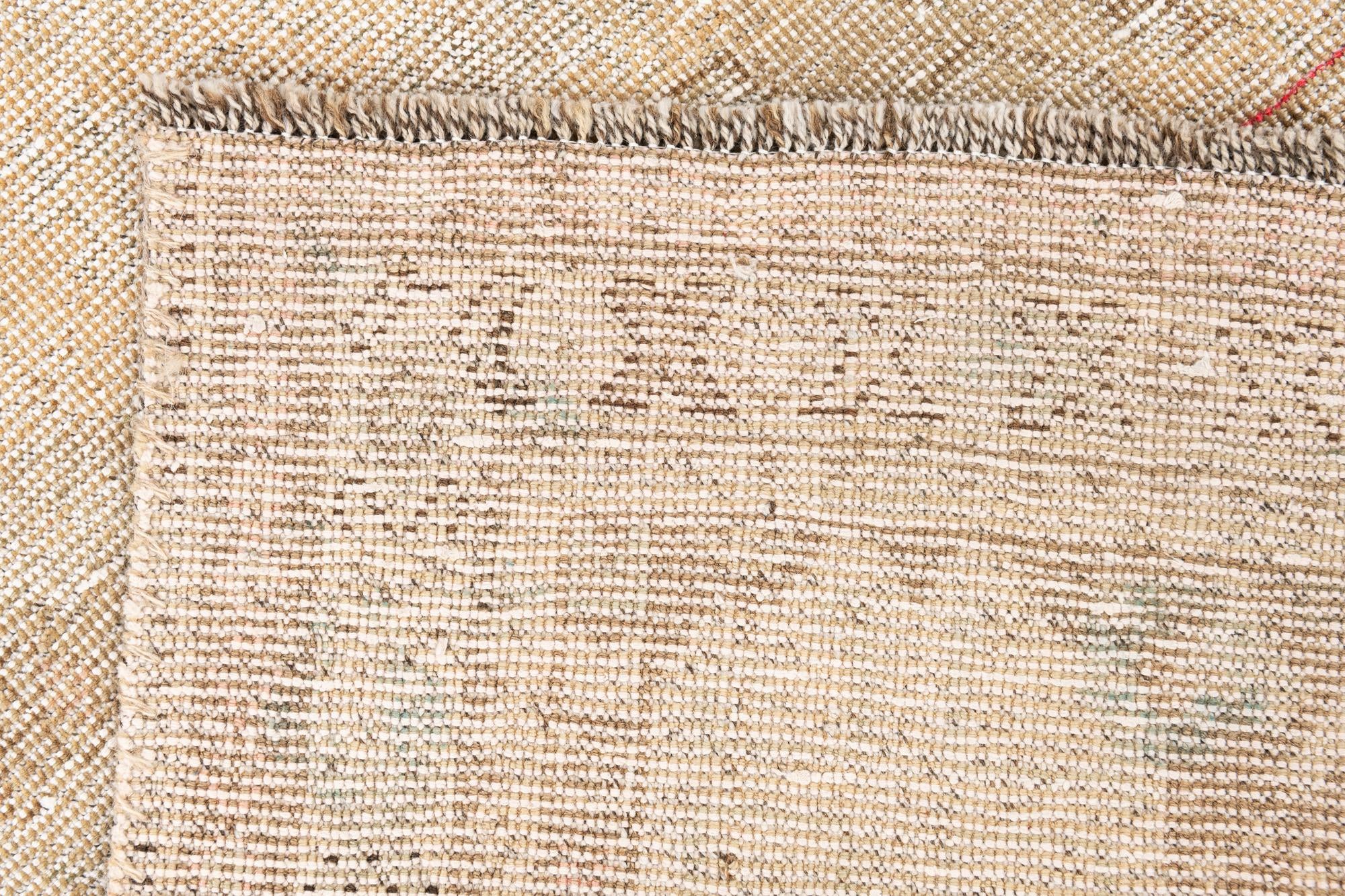 3' 6 x 4' 9 Hand Knotted Ultra Vintage Persian Wool Rug