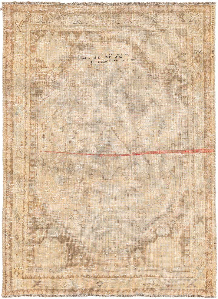 3' 6 x 4' 9 Hand Knotted Ultra Vintage Persian Wool Rug