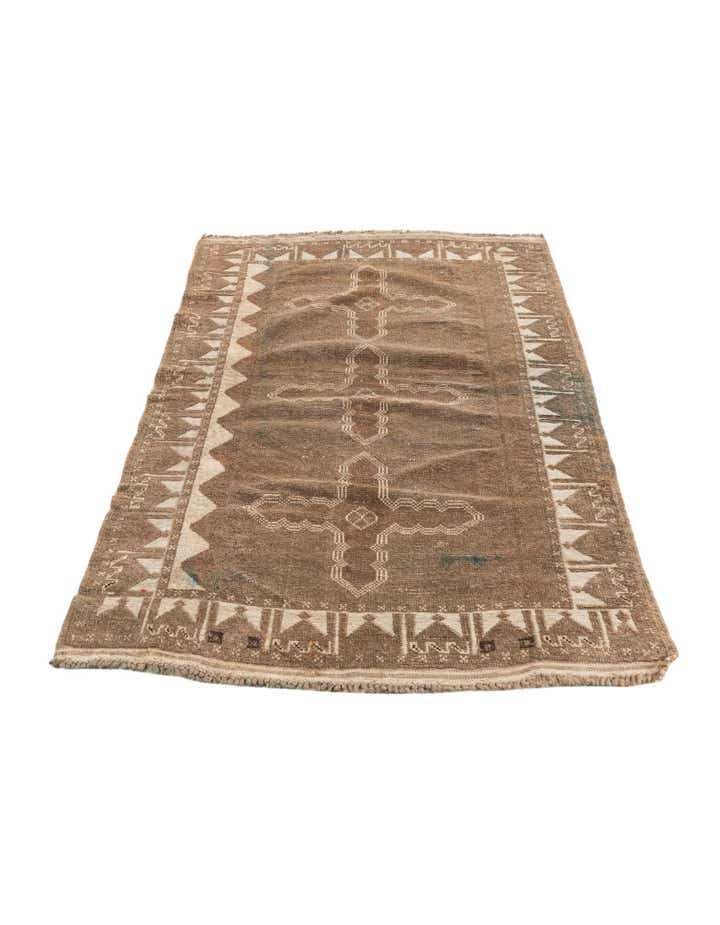 2' 8 x 4' 4 Hand Knotted Ultra Vintage Persian Wool Rug
