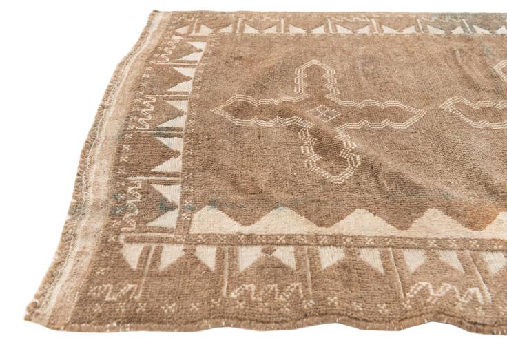 Detail image of 2' 8 x 4' 4 Hand Knotted Ultra Vintage Persian Wool Rug