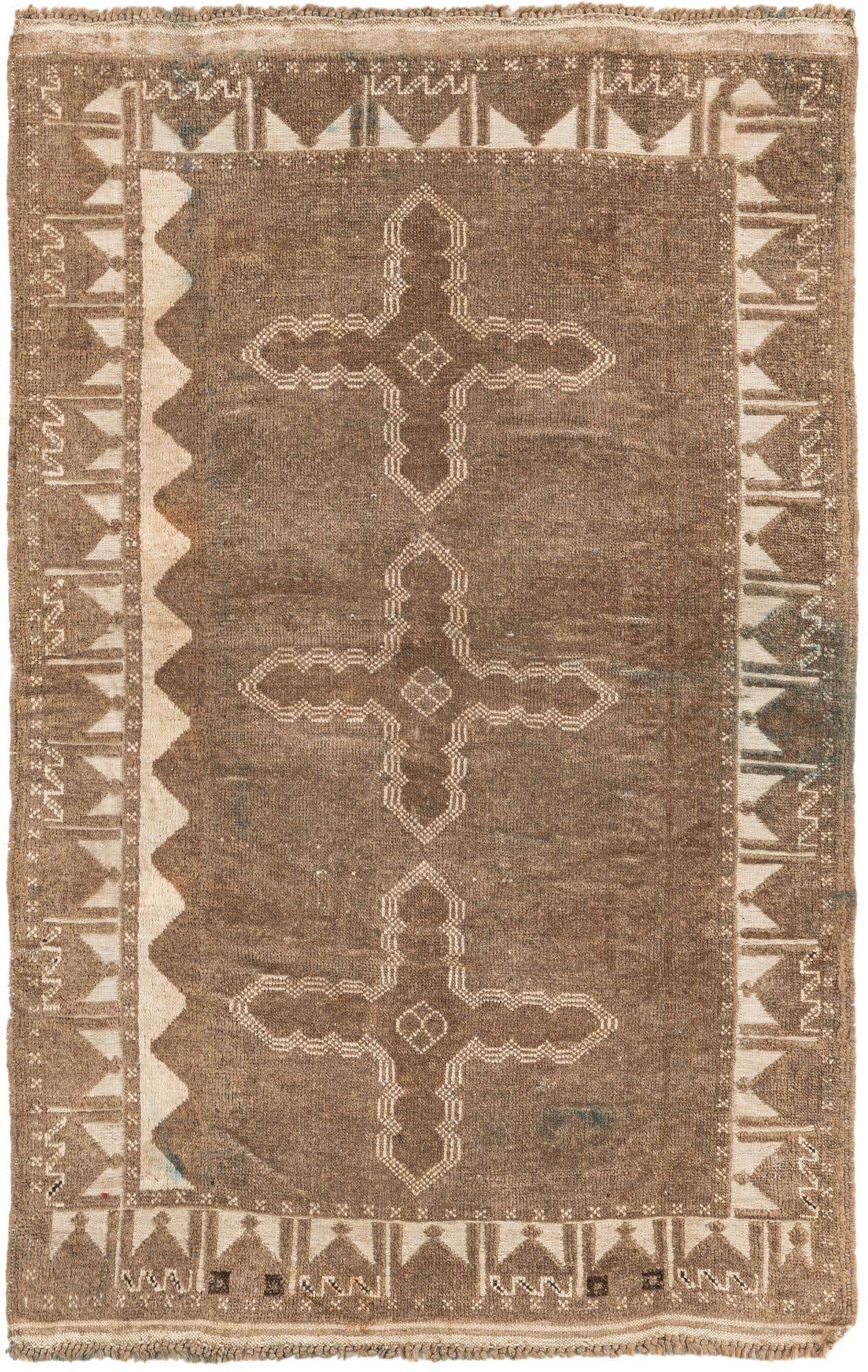 2' 8 x 4' 4 Hand Knotted Ultra Vintage Persian Wool Rug