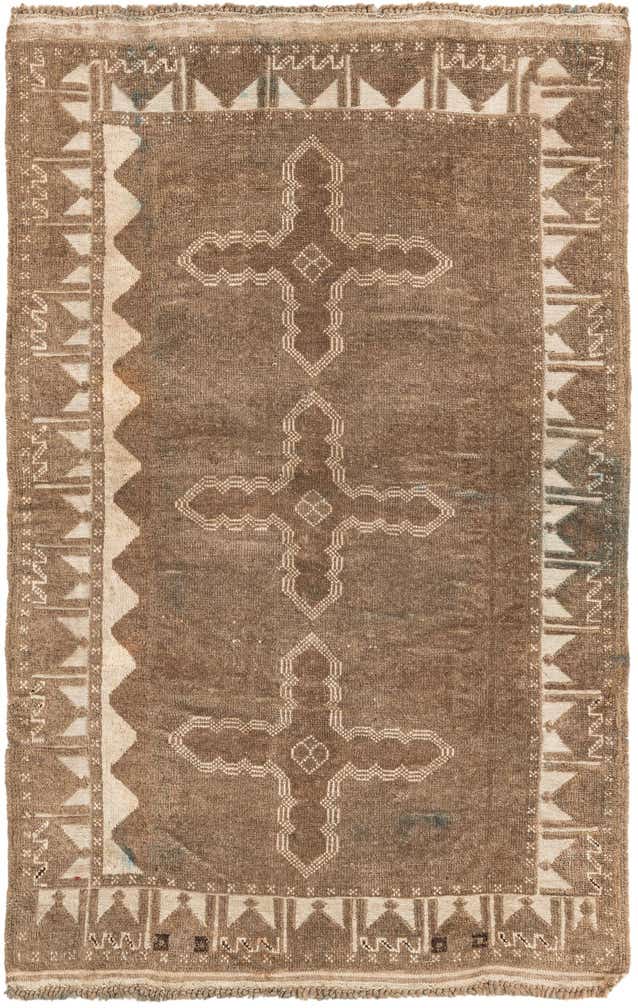 2' 8 x 4' 4 Hand Knotted Ultra Vintage Persian Wool Rug