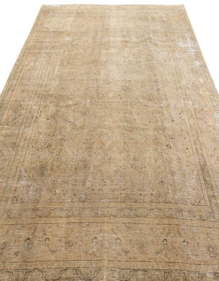 Detail image of 9' 8 x 12' 6  Hand Knotted Ultra Vintage Persian Wool Rug