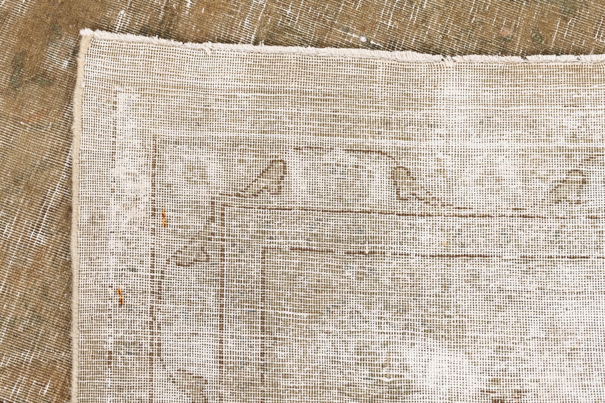 9' 8 x 12' 6 Hand Knotted Ultra Vintage Persian Wool Rug