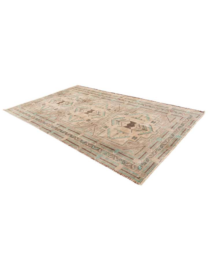 3' 8 x 6' 4 Hand Knotted Ultra Vintage Persian Wool Rug