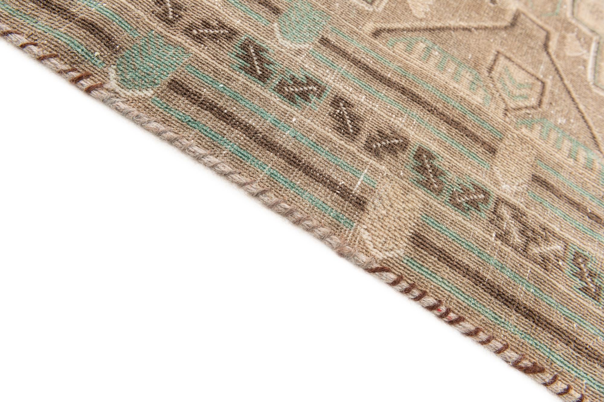 3' 8 x 6' 4 Hand Knotted Ultra Vintage Persian Wool Rug