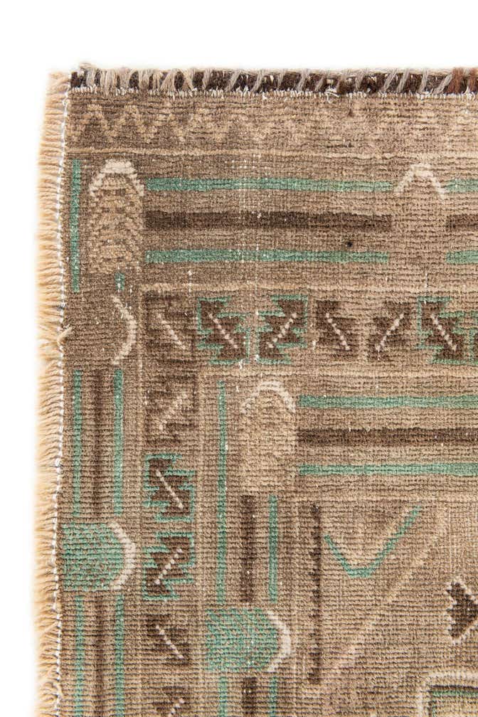 3' 8 x 6' 4 Hand Knotted Ultra Vintage Persian Wool Rug