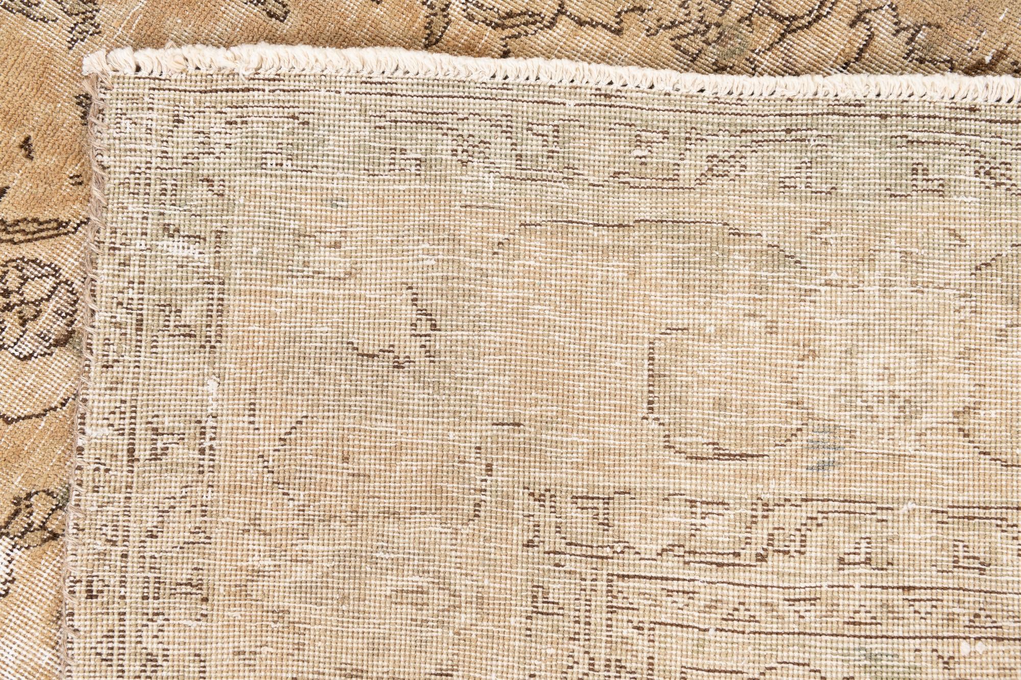 6' 6 x 10' Hand Knotted Ultra Vintage Persian Wool Rug